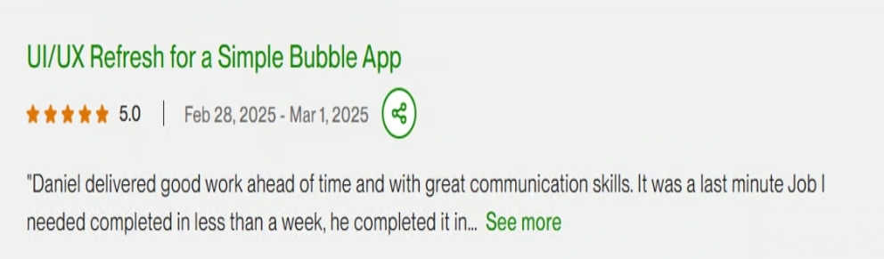 UI/UX Refresh for a Simple Bubble App